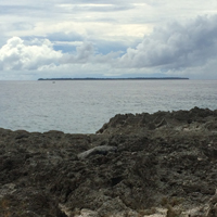 アンガウル島遠景